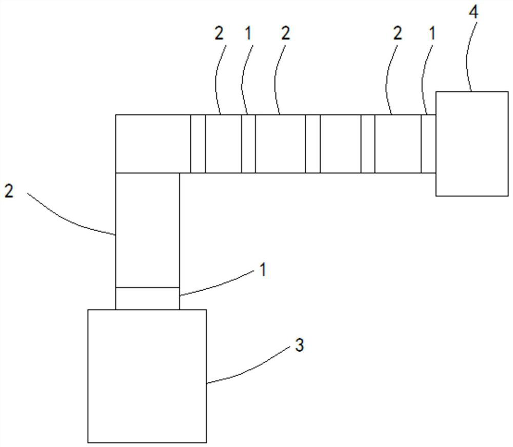 Bus duct connector and power supply equipment