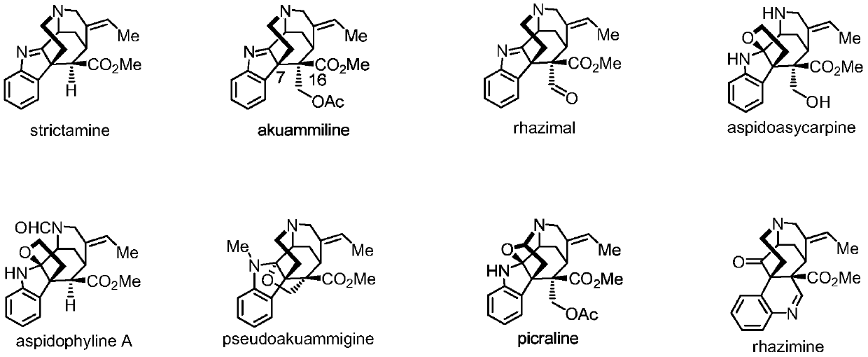 Synthetic method of Reziya base tetracyclic skeleton