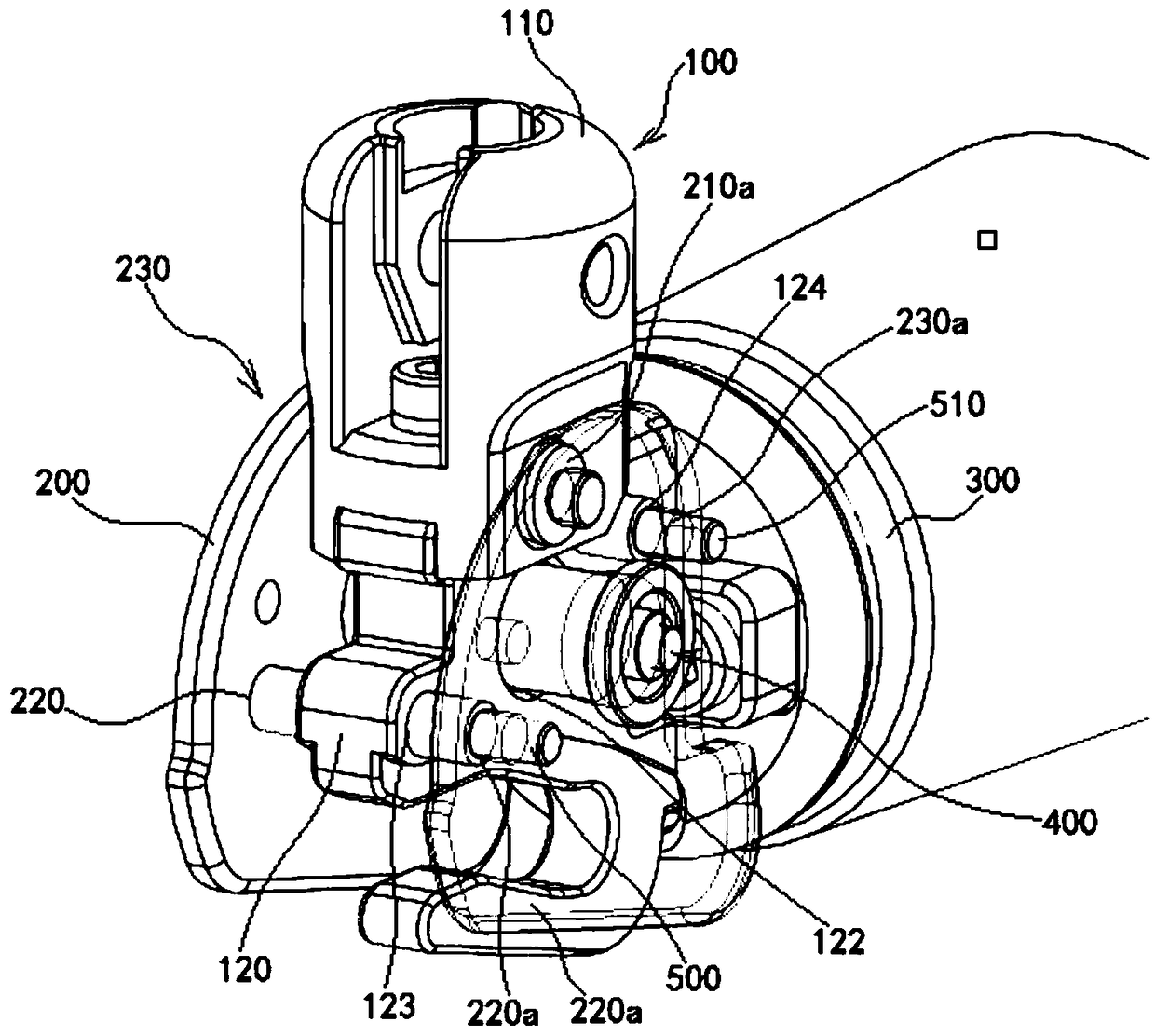 An adaptive movable conductive connection mechanism