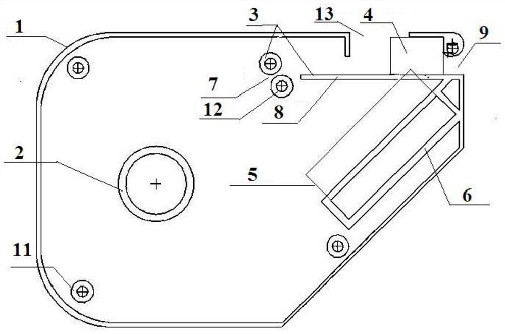 A heat shrink wrapping tape cutting device