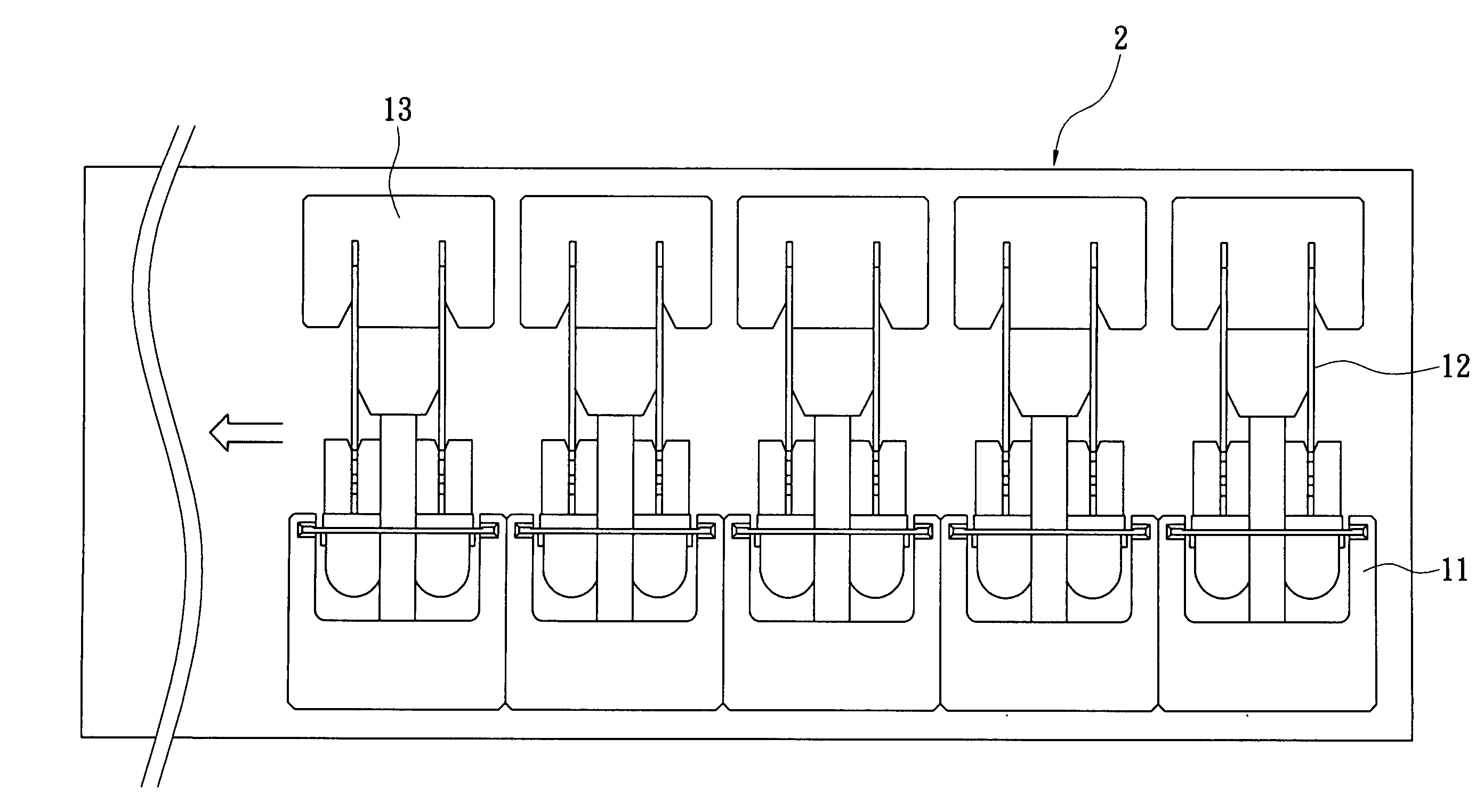 Packaging apparatus for optical-electronic semiconductors and a packaging method therefor