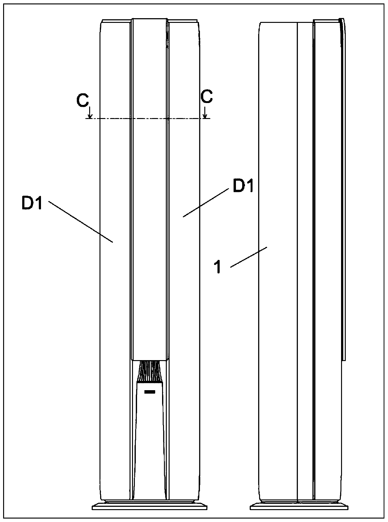 Cabinet air conditioner, air outlet control method thereof and computer readable storage medium