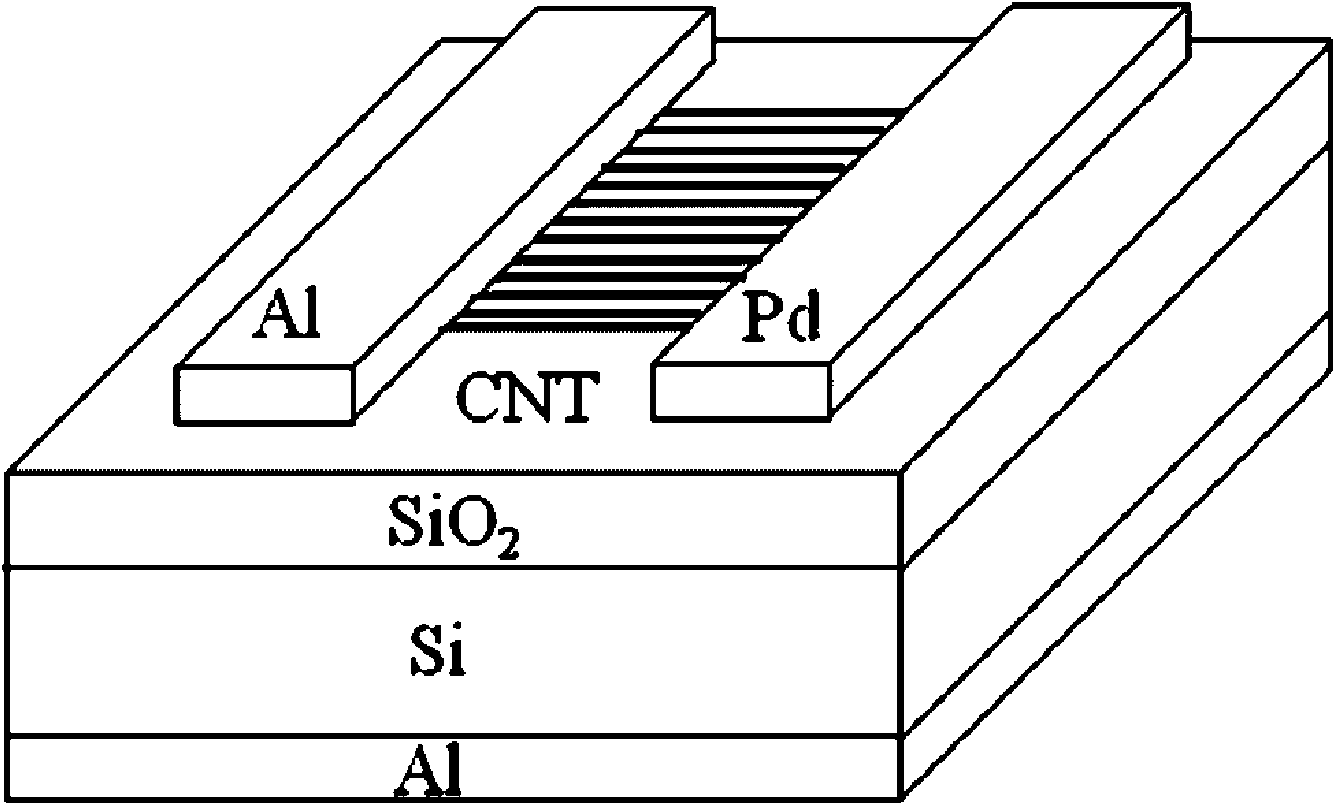 Preparation method of solar micro battery on basis of directional carbon nano tube