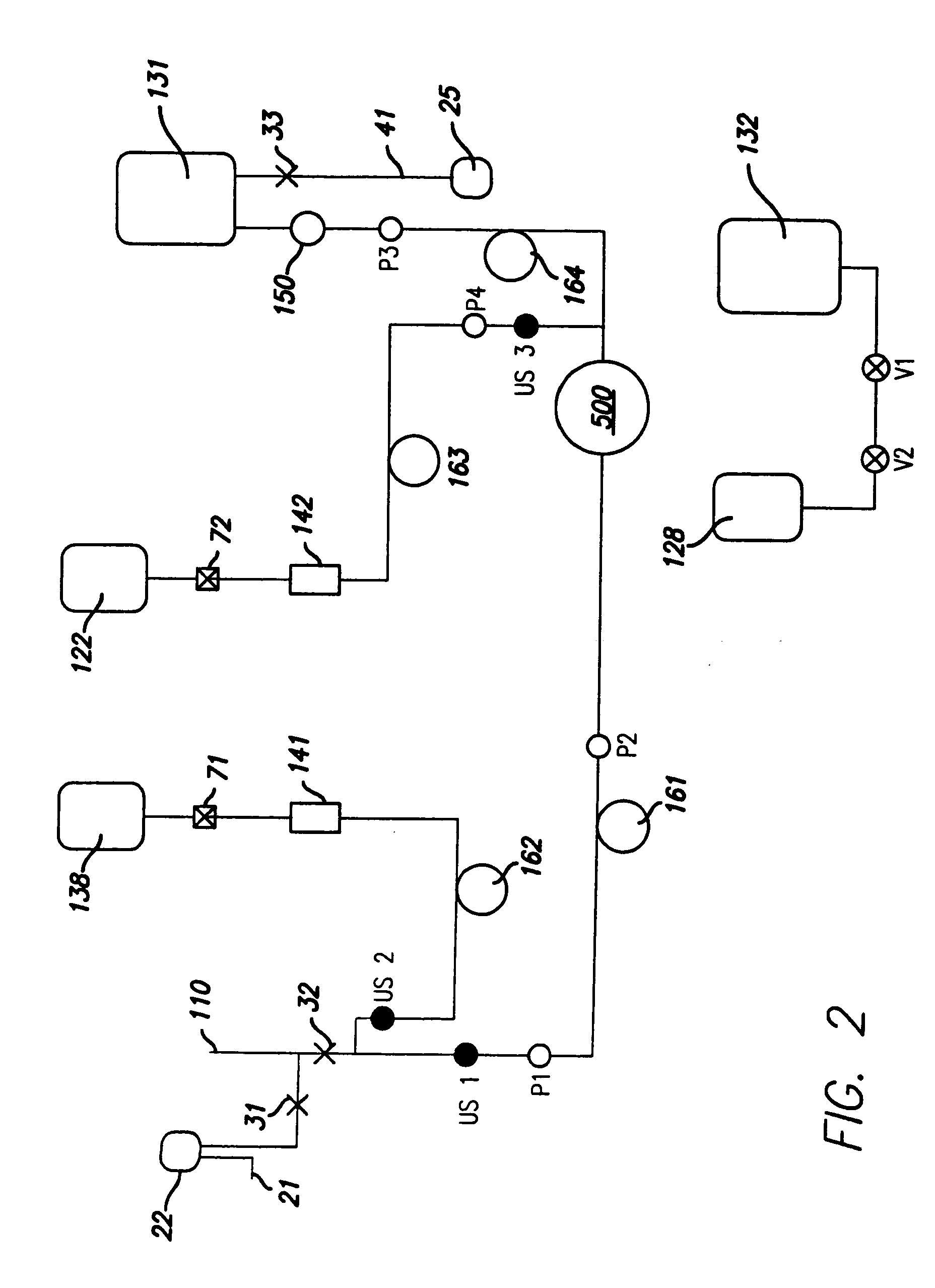 Disposable set for separations of blood into its components