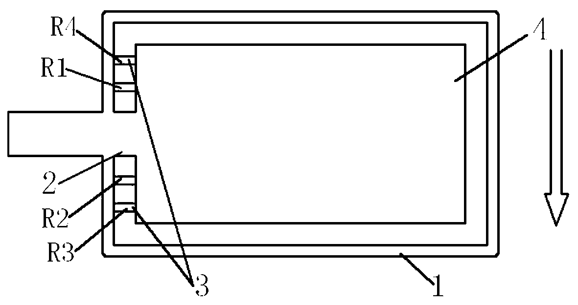 Piezoresistive acceleration sensor with full-bridge micro-beam structure