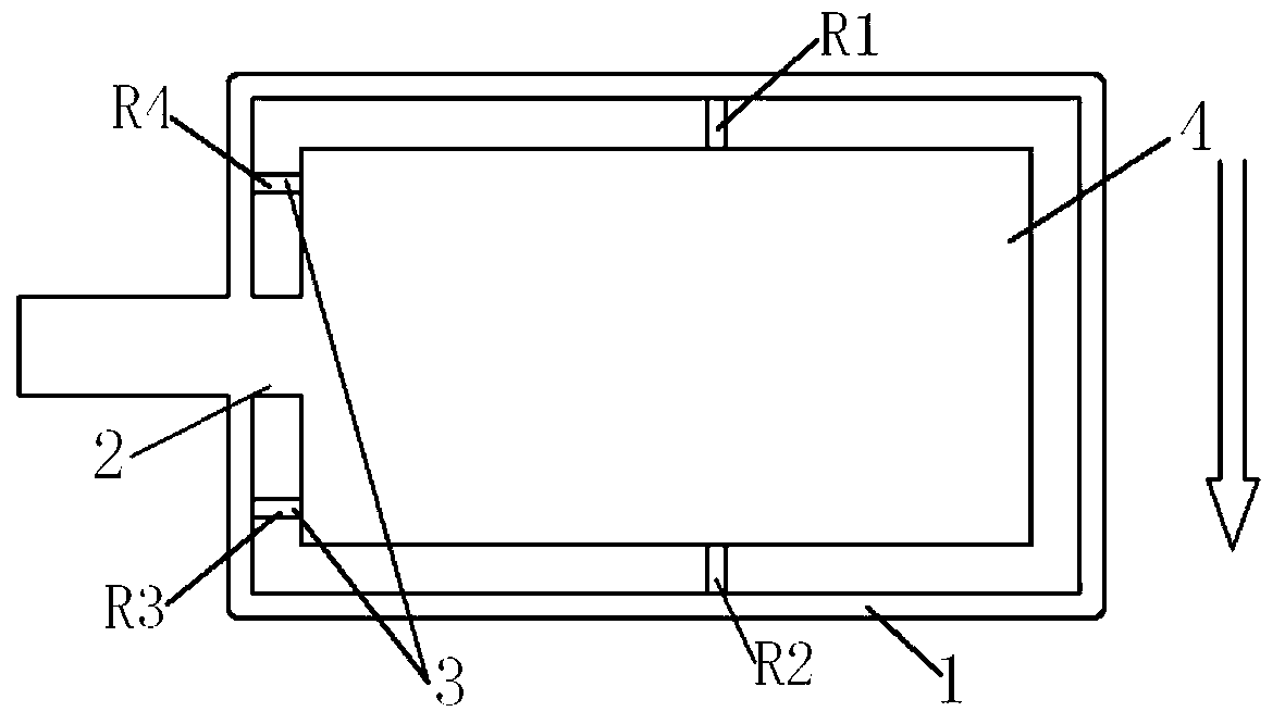 Piezoresistive acceleration sensor with full-bridge micro-beam structure