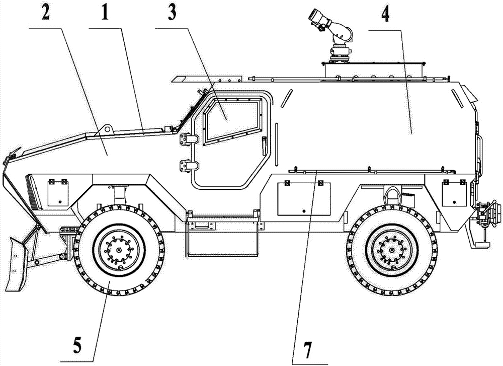 Fireproof firefighting vehicle