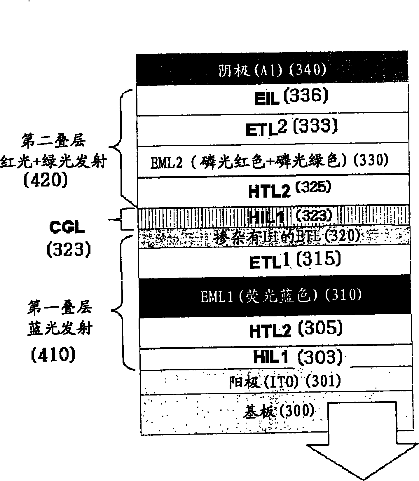 White organic light emitting device