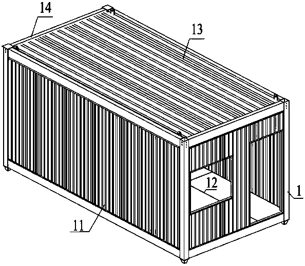 Combined type integrated box room