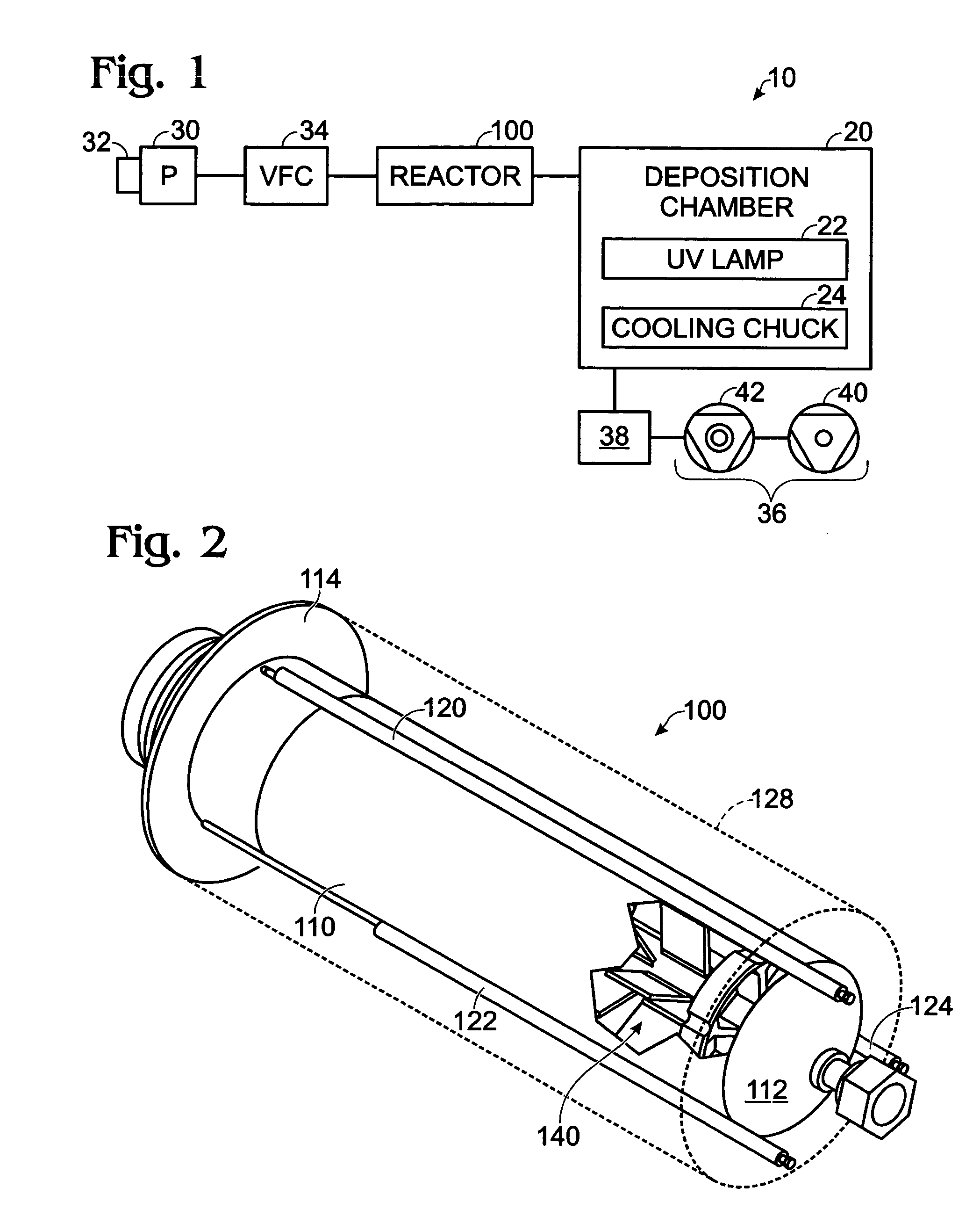 Reactor for producing reactive intermediates for low dielectric constant polymer thin films