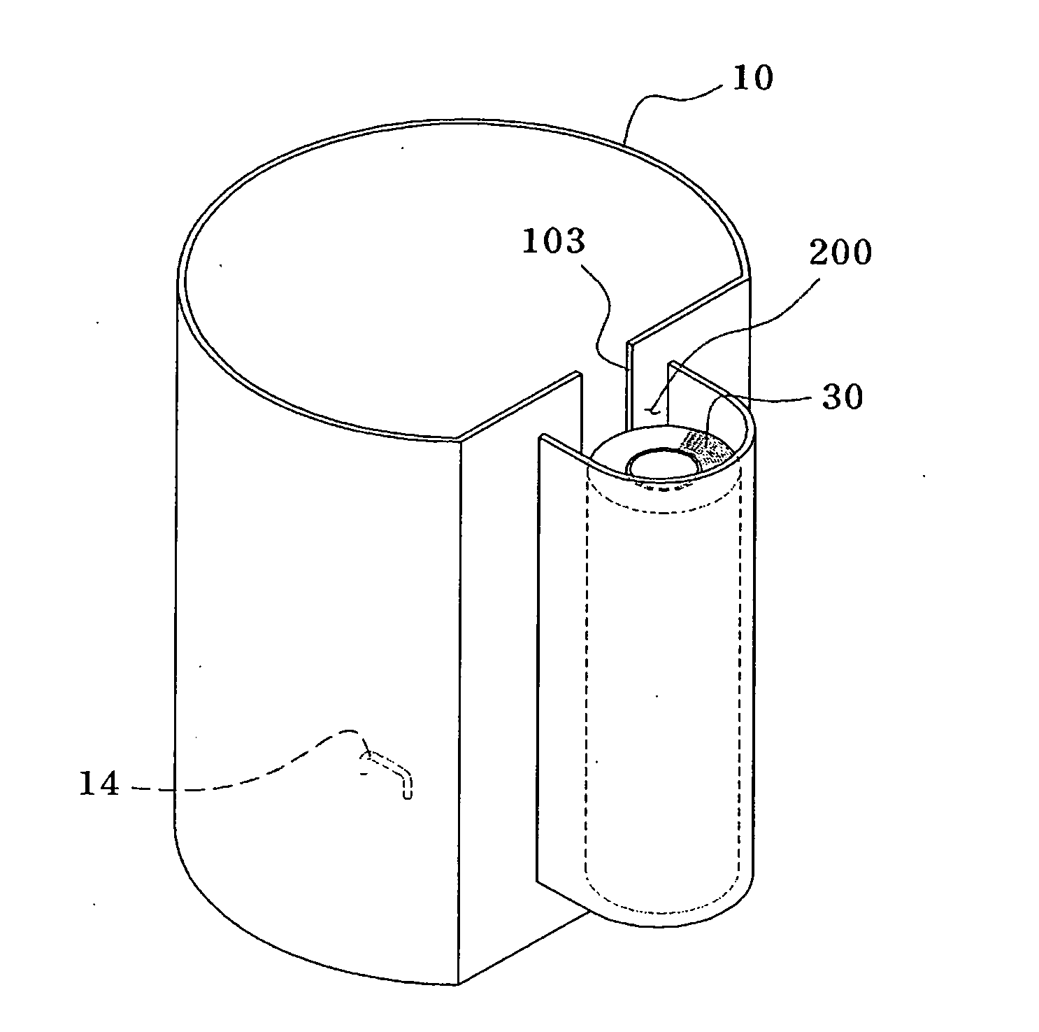 Wastebasket equipped with roll vinyl pack