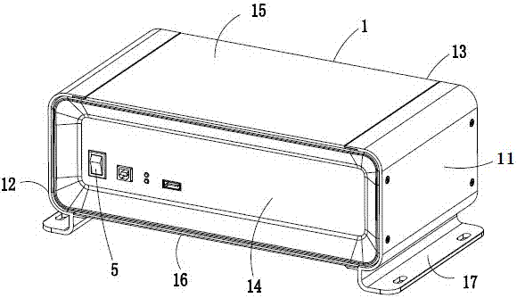 High-frequency multifunctional main control structure for intelligent illuminating system