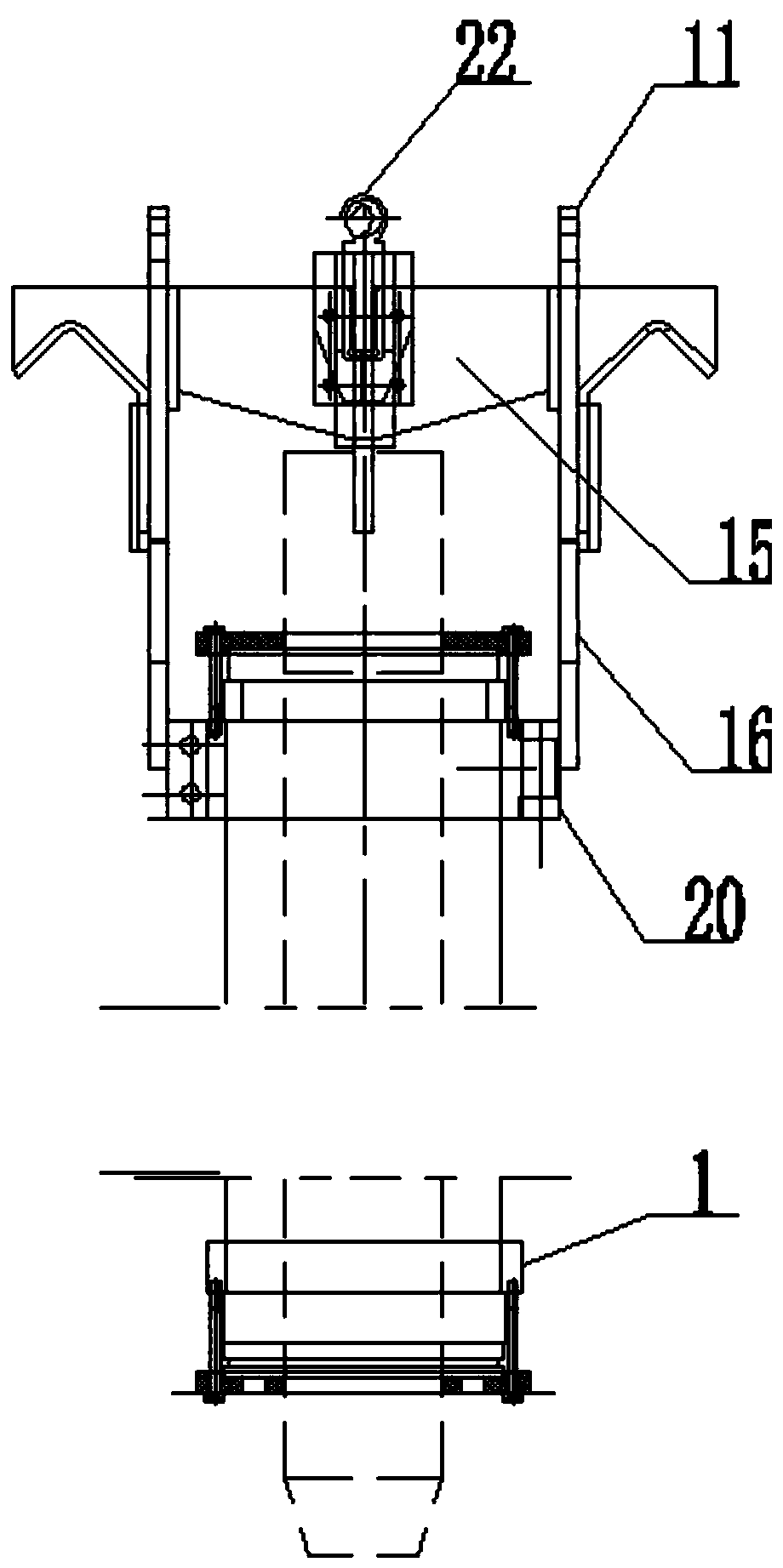 Novel hanging tool for electroplating of inner wall of oil cylinder