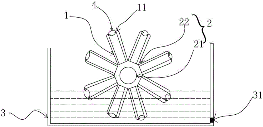 Test tube cleaning device