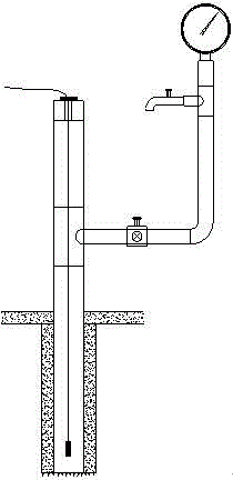 Dam seepage pressure measuring device