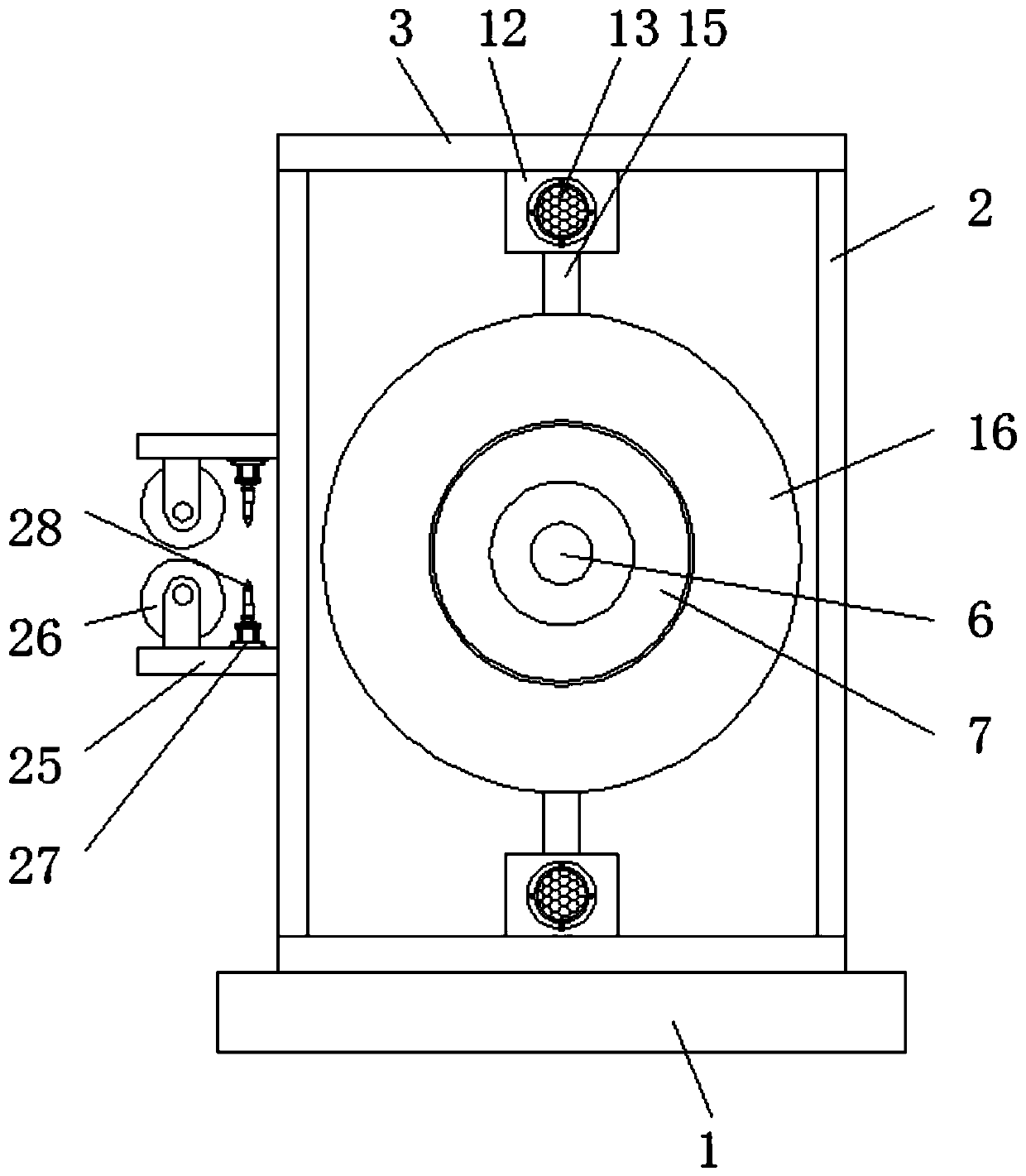 Controllable-take-up-diameter take-up device facilitating automatic unloading