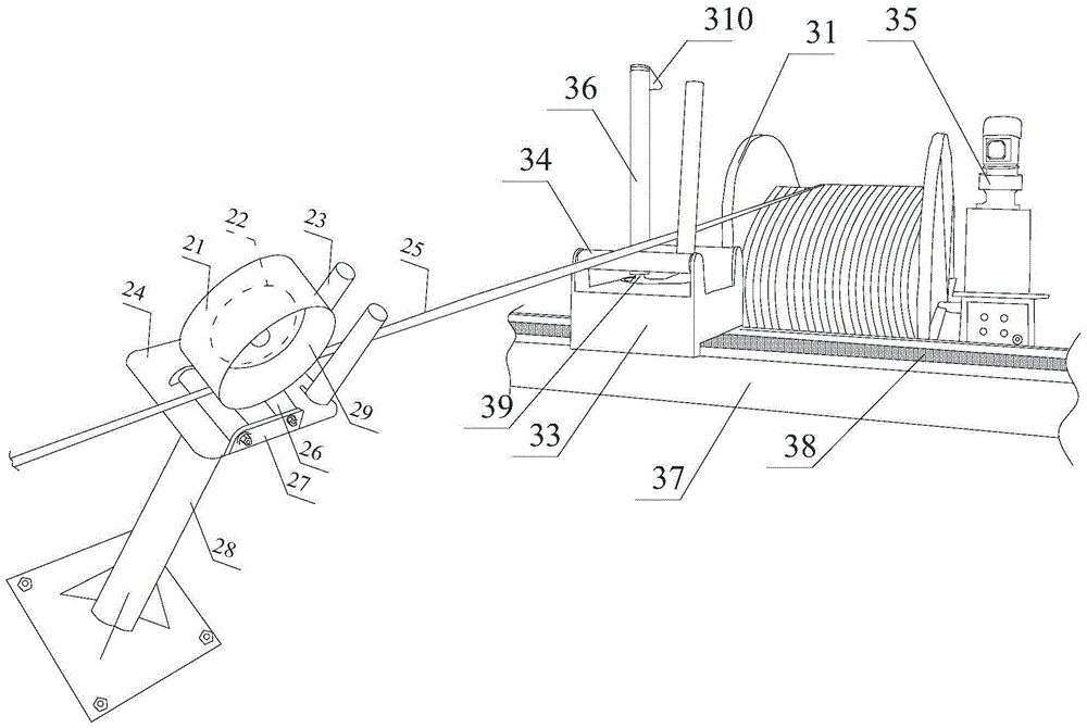 Auxiliary mechanism of wire drawing machine