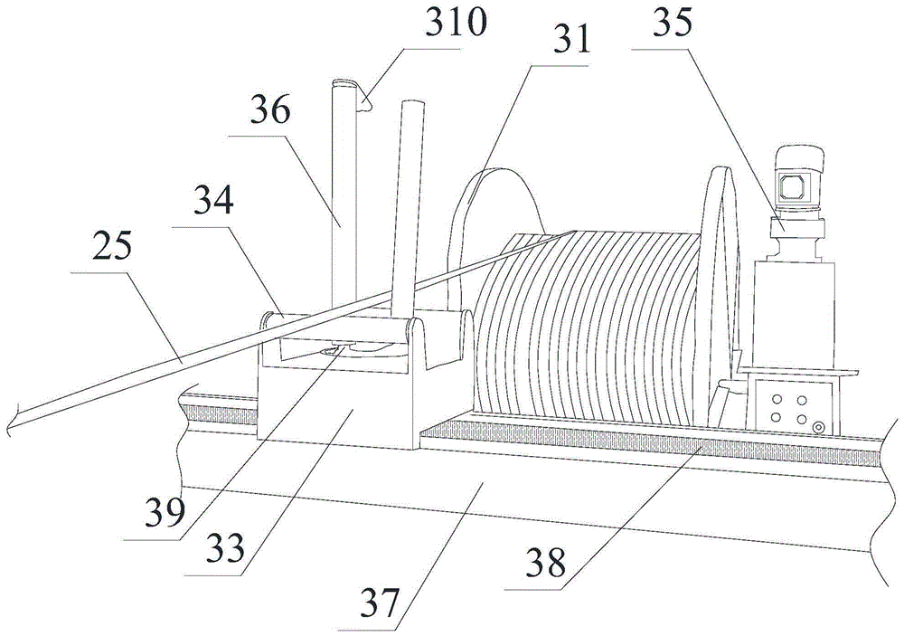 Auxiliary mechanism of wire drawing machine