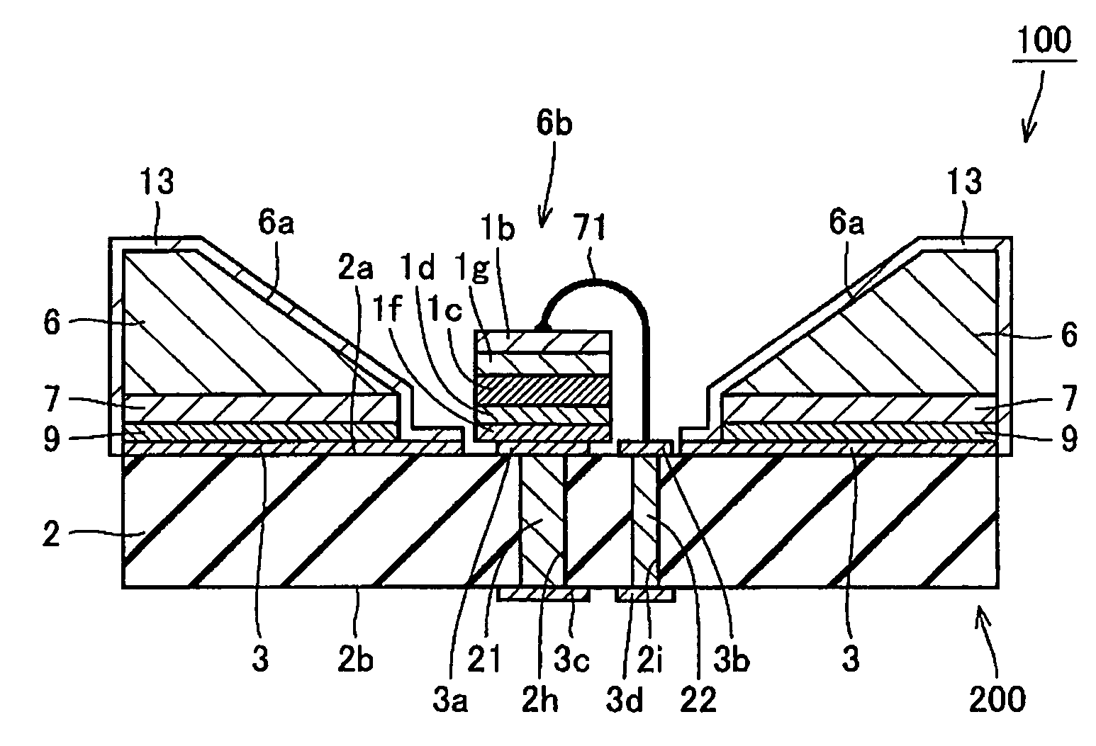 Light emitting element mounting member, and semiconductor device using the same