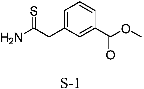 The synthetic method of 3-(2-amino-2-thioethyl) methyl benzoate