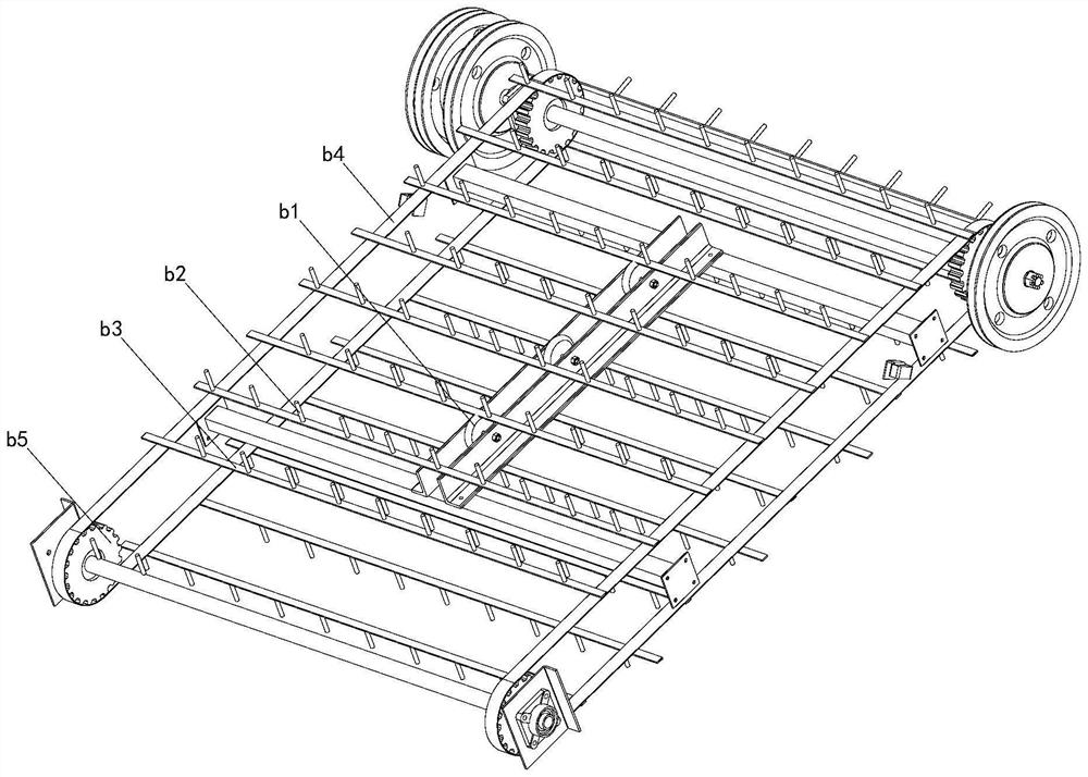 Inverted laying machine for peanut digging