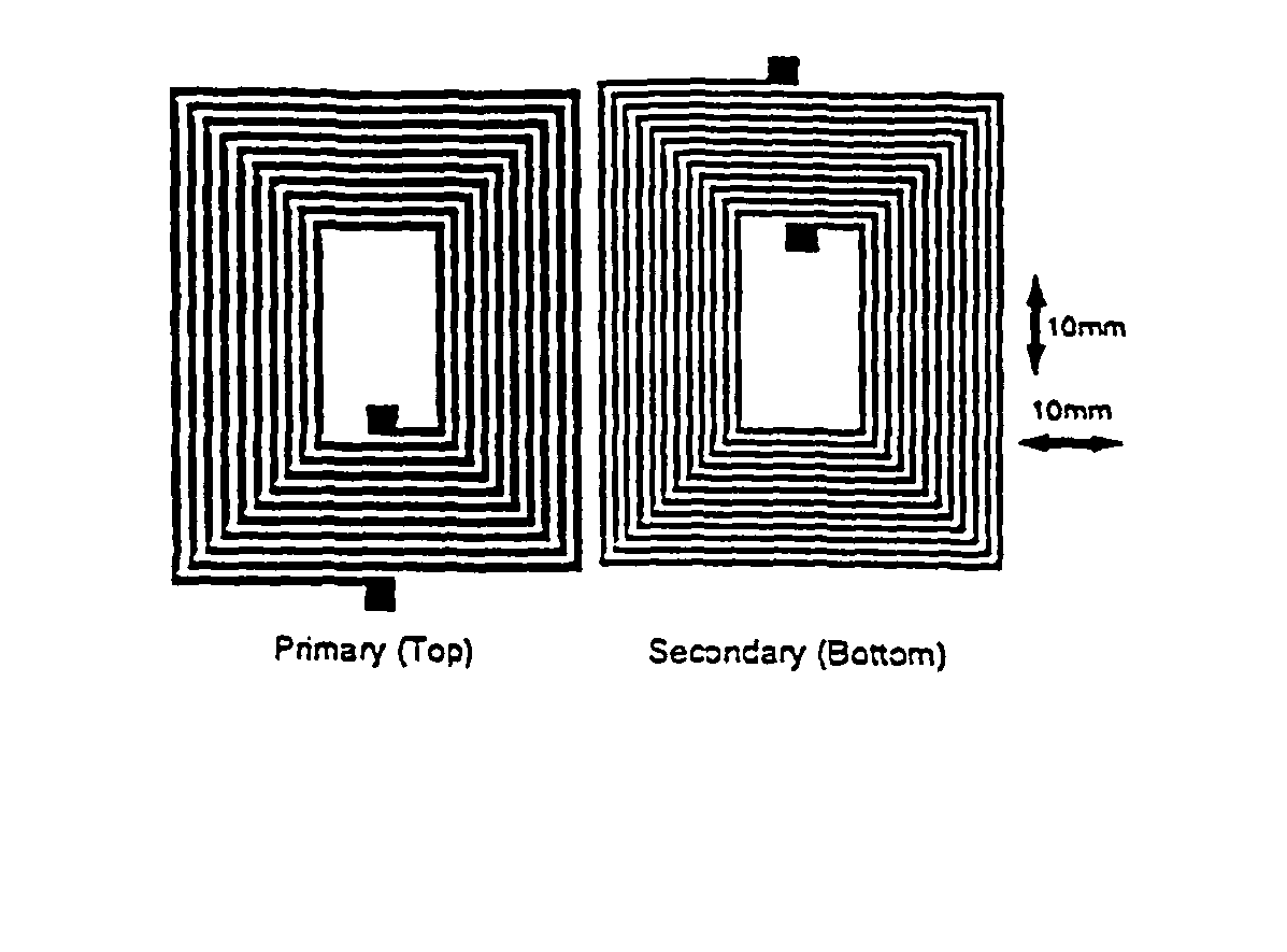 Coreless printed-circuit-board (PCB) transformers and operating techniques therefor