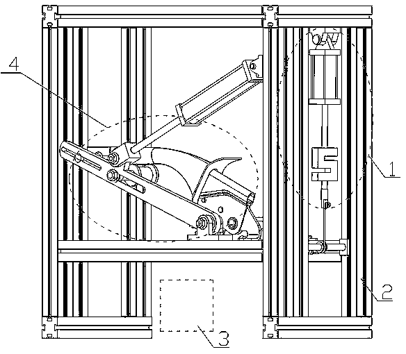 Parking brake durability test device