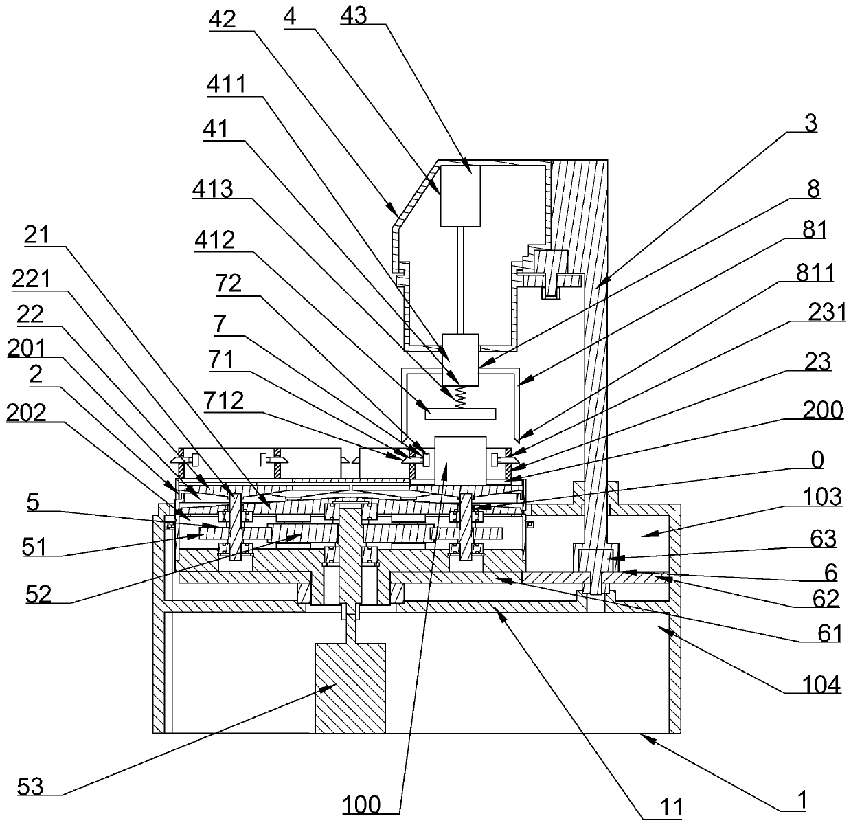 Metallographic grinding and polishing machine