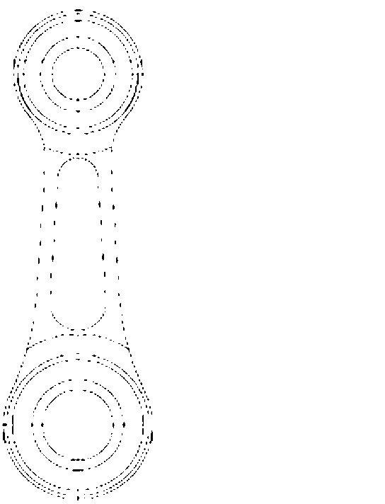 Landscape engineering machinery connecting rod precision forging method