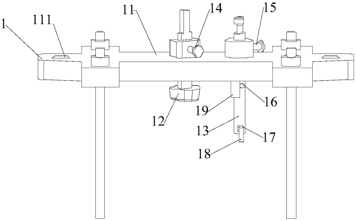 Precise composite measuring tool, sand core positioning method and aero-engine aluminum-magnesium alloy casting