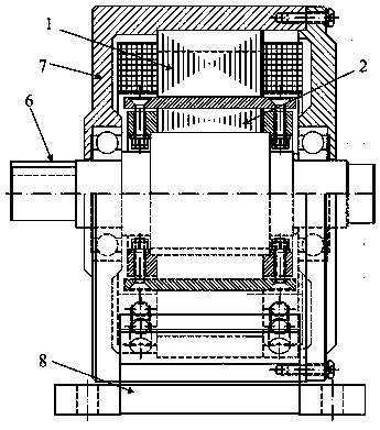 Built-in magnetic barrier type magnetic field enhanced permanent magnet brushless motor