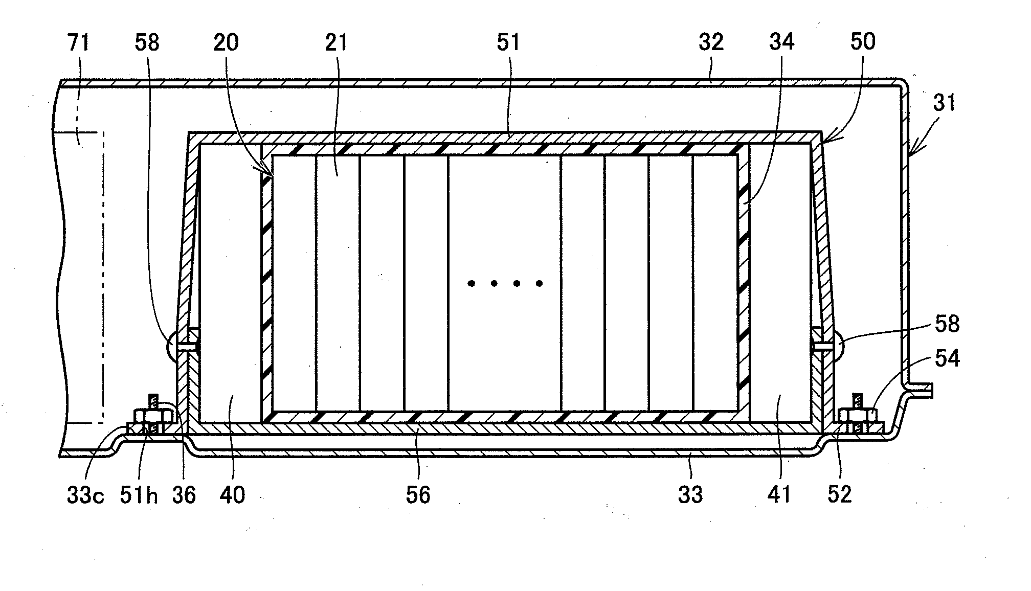 Battery pack structure