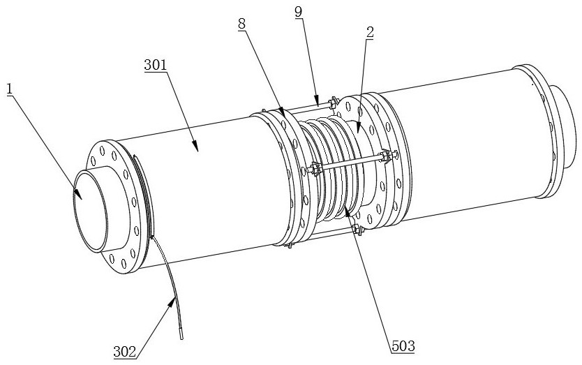 Oil pipe protection device