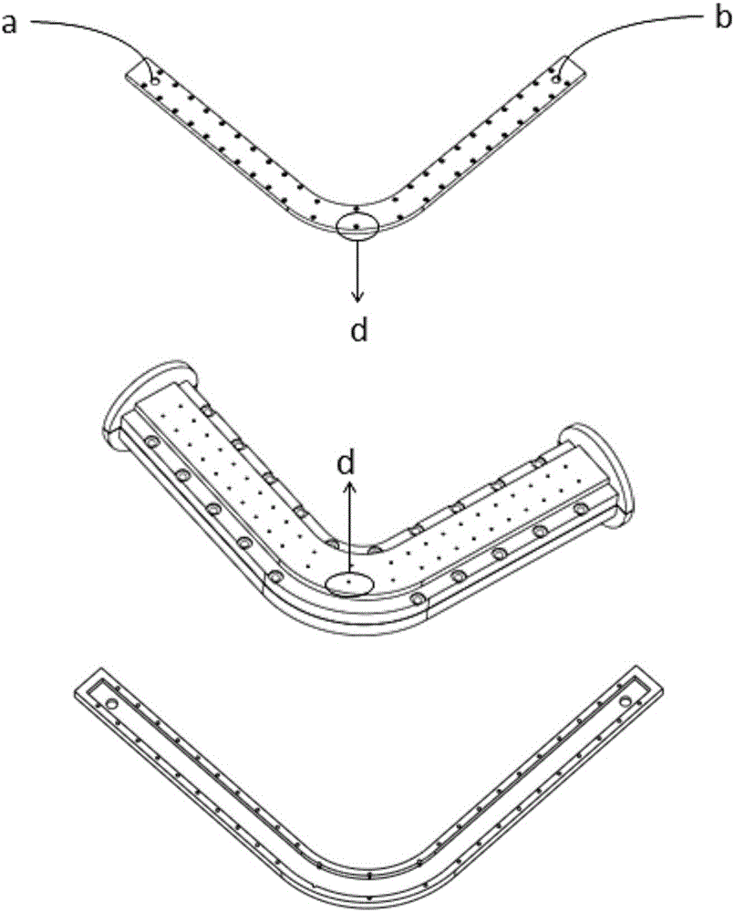 High-power overmode microwave elbow with controllable polarization