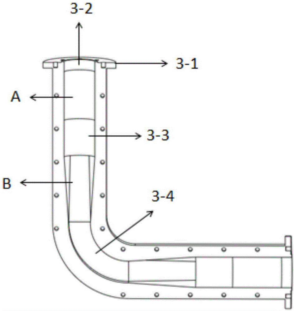 High-power overmode microwave elbow with controllable polarization