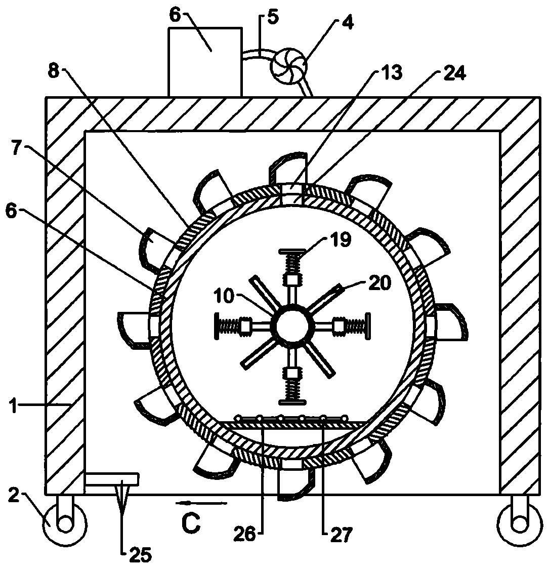 Soil remediation equipment with in-soil mixing function