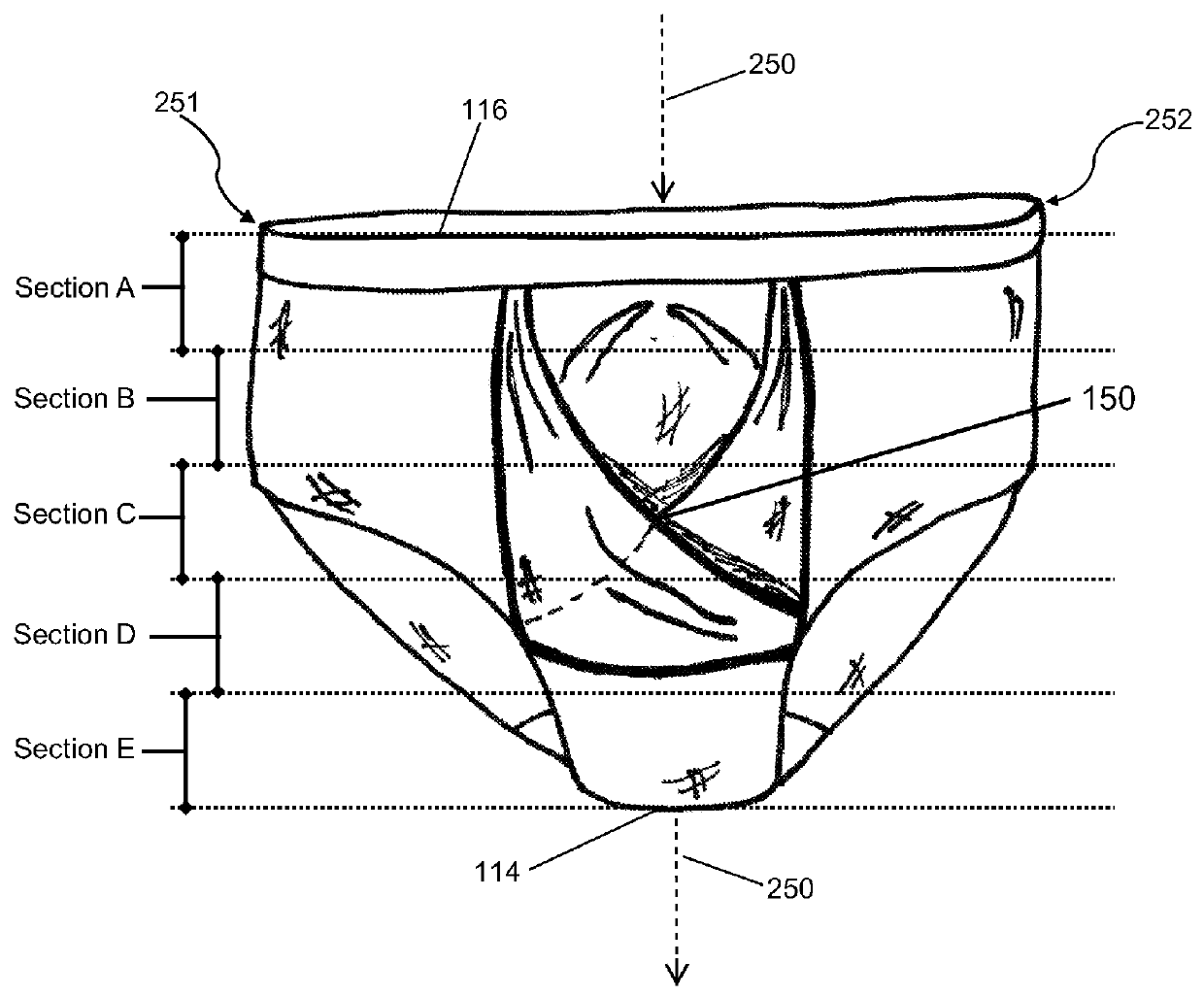 System for male genital support and enhancing appearance