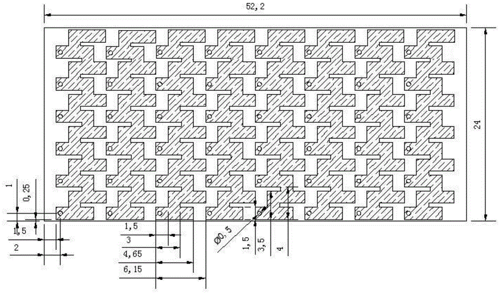 An electromagnetic soft surface structure and its construction method