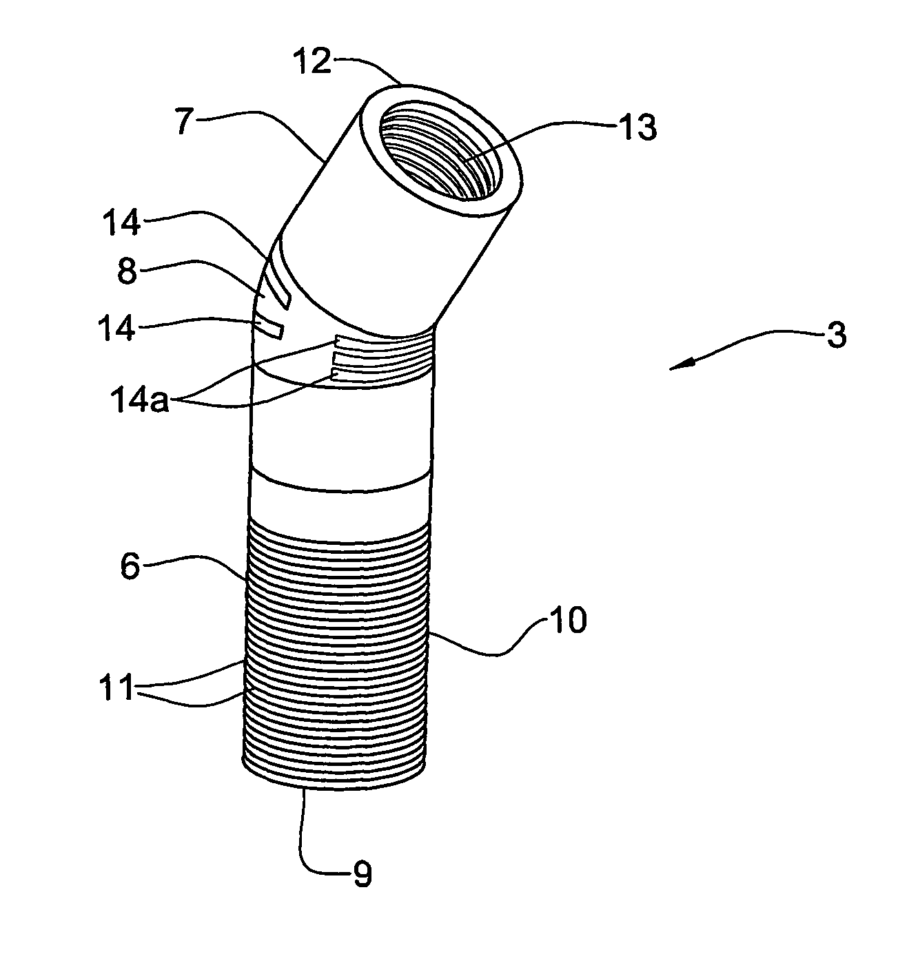 Implant having integral flexible abutment portion and method for use thereof