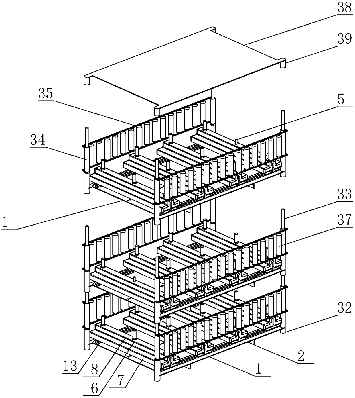 Ceramic tile carrying device for construction site