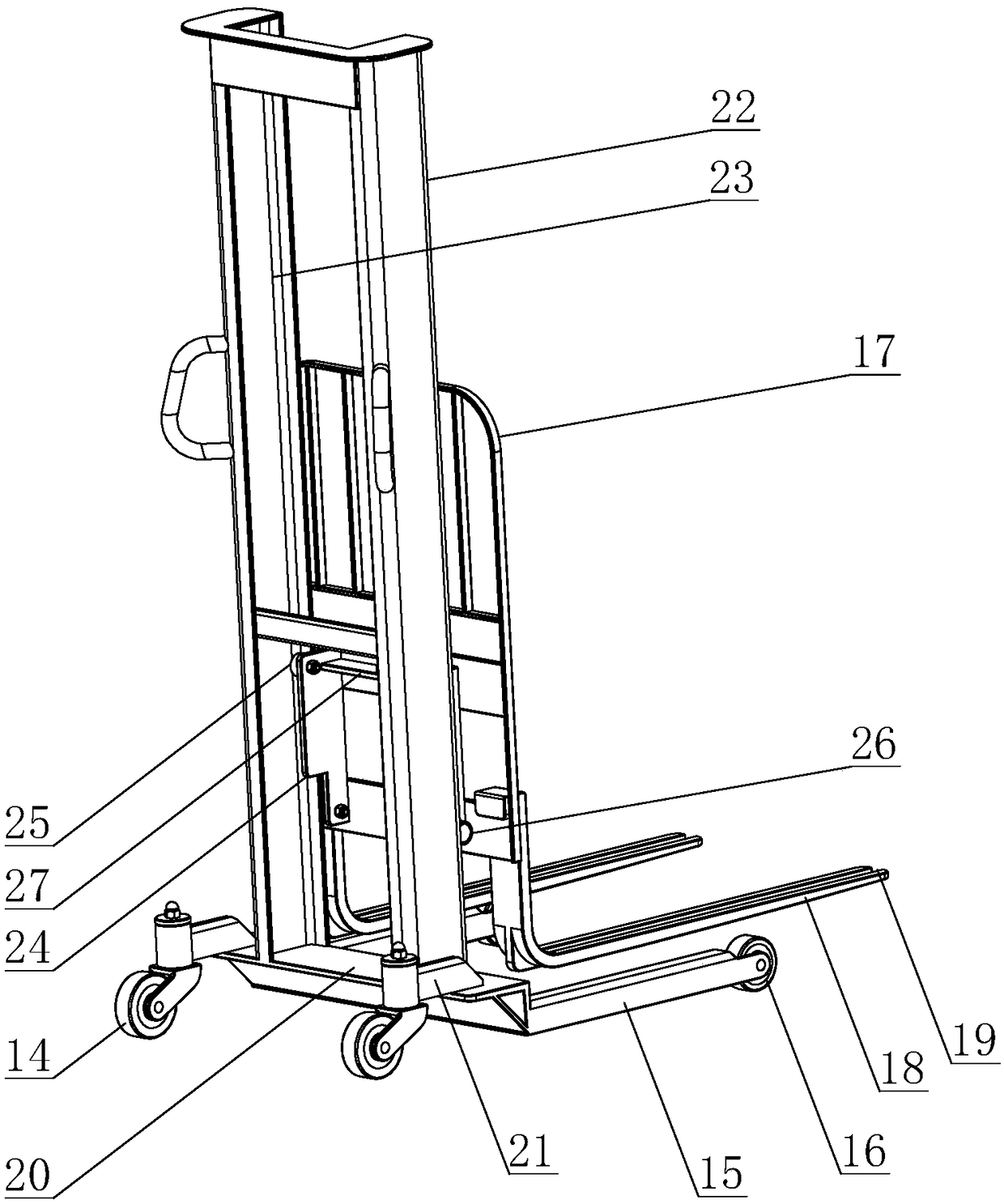 Ceramic tile carrying device for construction site