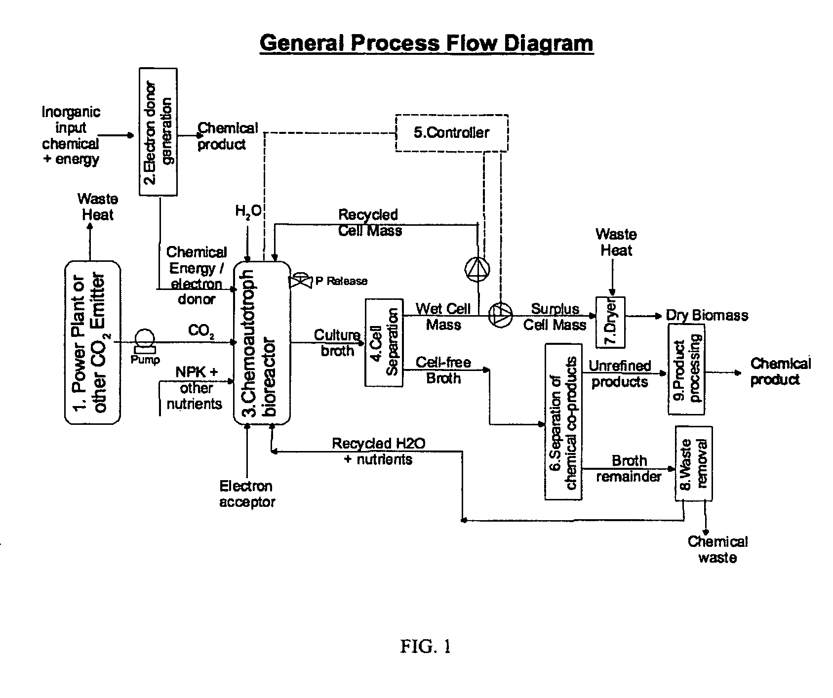 Biological and chemical process utilizing chemoautotrophic microorganisms for the chemosythetic fixation of carbon dioxide and/or other inorganic carbon sources into organic compounds, and the generation of additional useful products