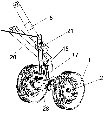 A self-adaptive leveling device