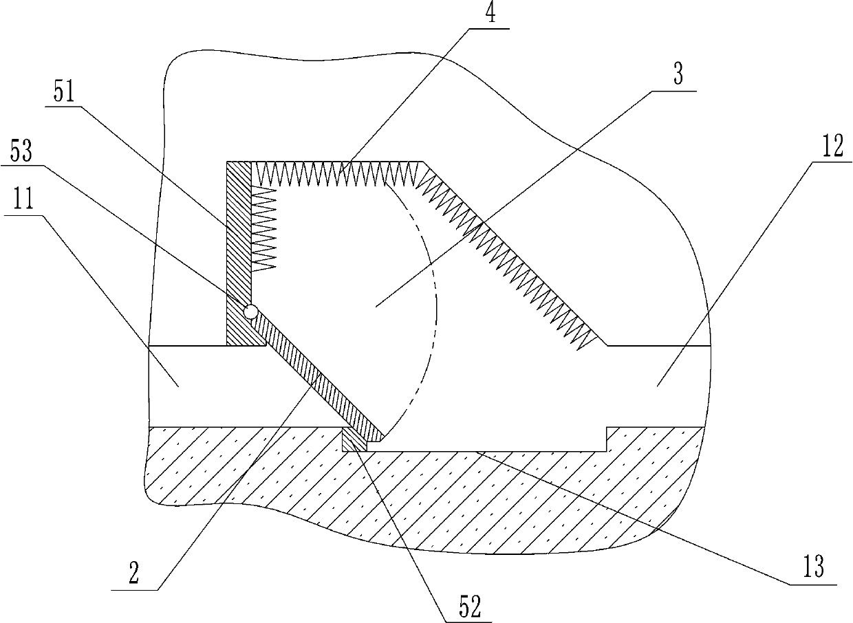 Inclined protection structure and using method