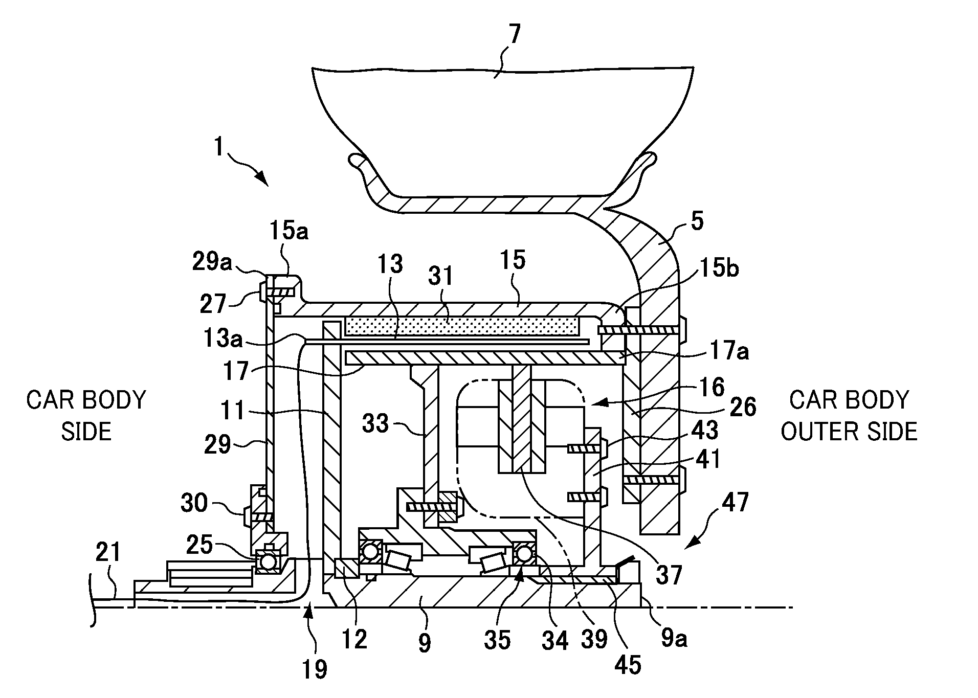 In-wheel motor and electrically driven vehicle