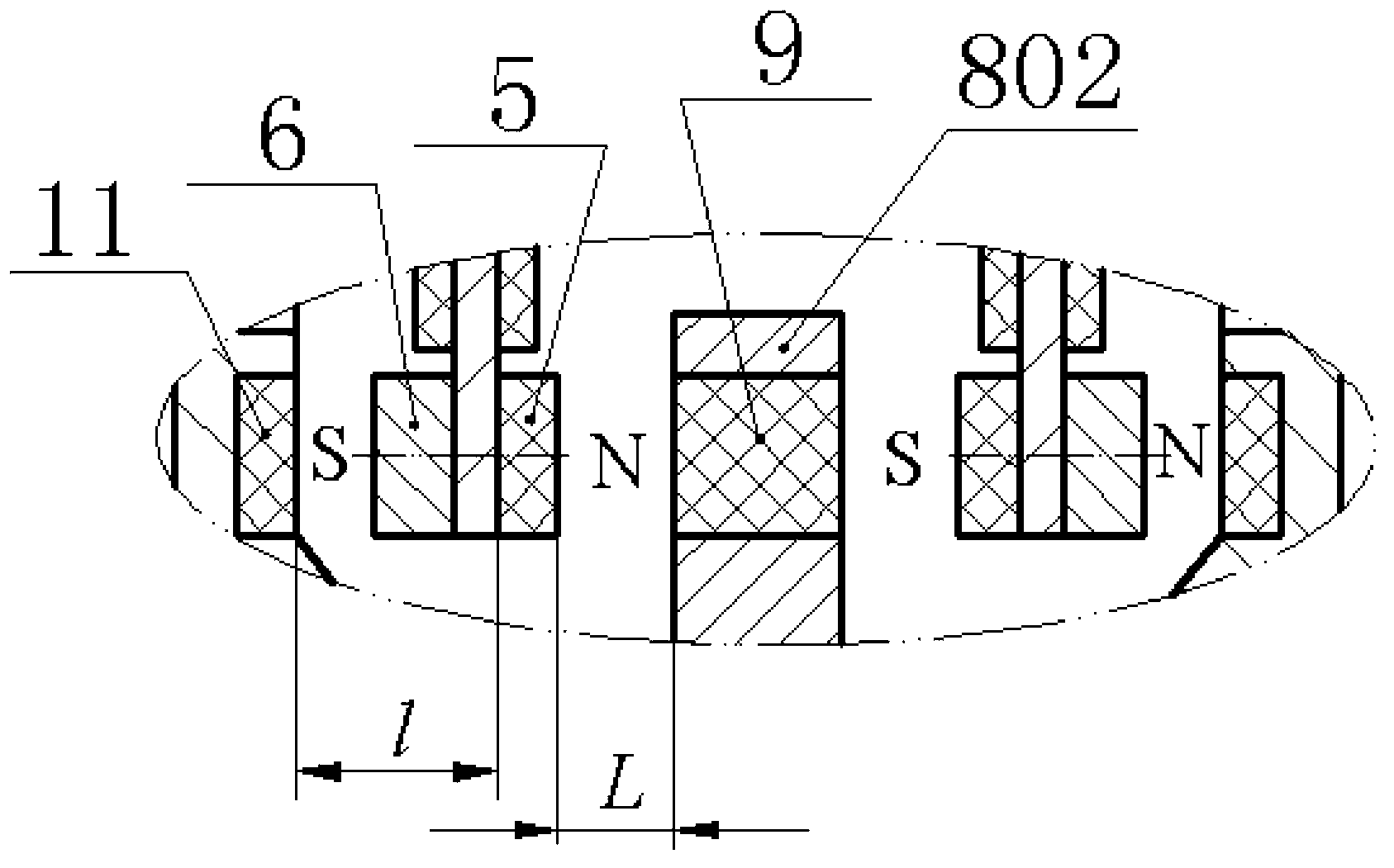 Shaft-end overhung piezoelectric cantilever beam electric generator