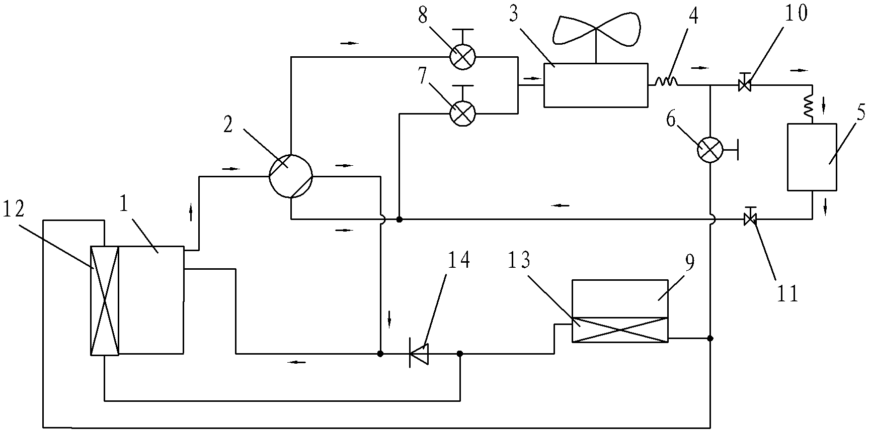 Air-conditioning system and defrosting method thereof