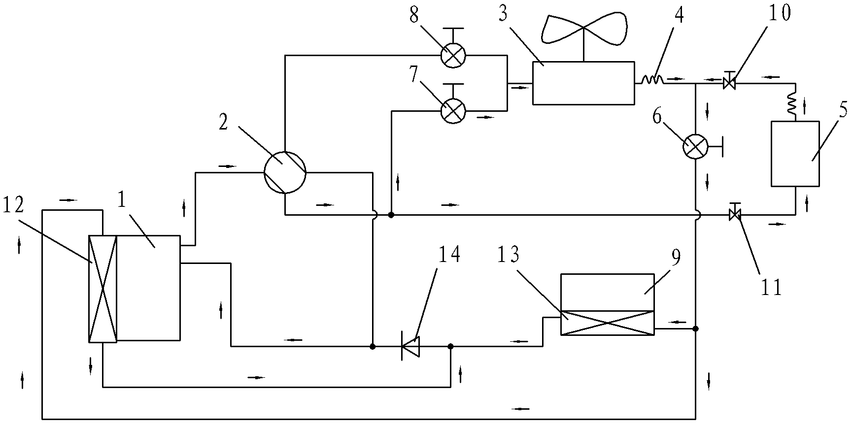 Air-conditioning system and defrosting method thereof