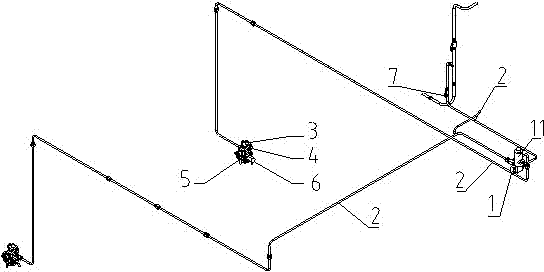 Automatic drainage device of rail vehicle air pipeline system