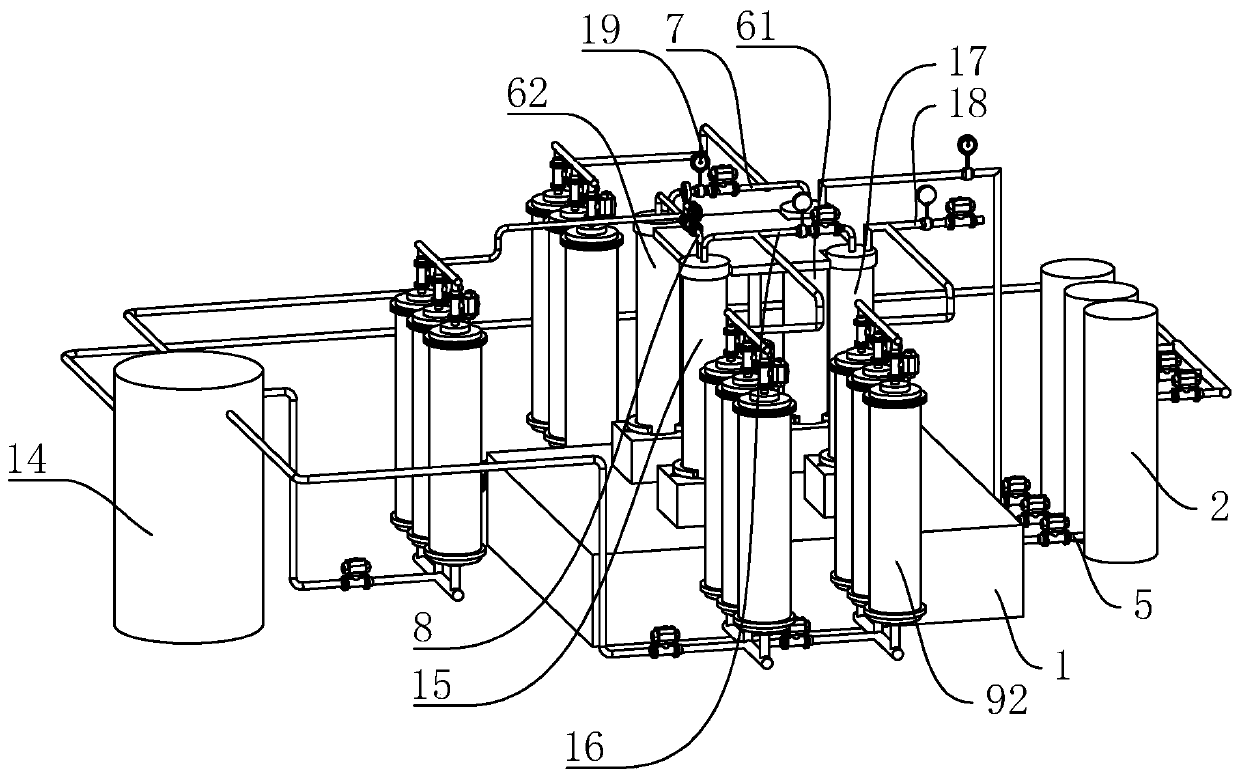 Energy-saving type water purification tool testing machine